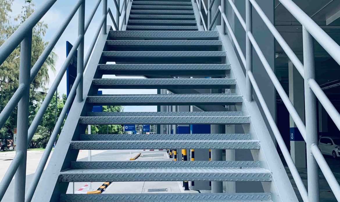 Commercial Outdoor steel staircase in Melbourne